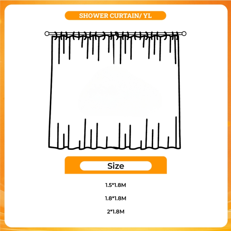 3D shower curtain - Sade Merch